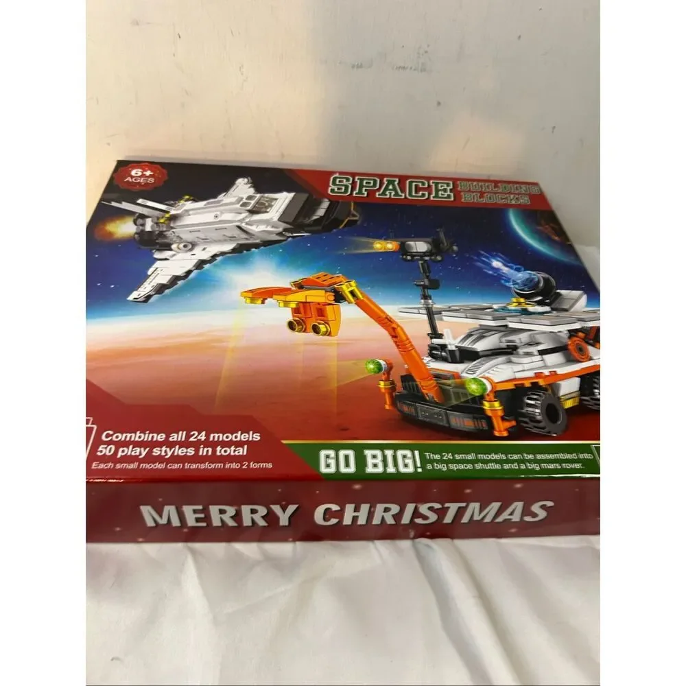 Space Blocks‎ Christmas Advent Calendar Merry Christmas 6+ new